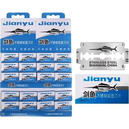 Lot 5/50/100PCS Classic JIANYU Double Edge Stainless Steel Shaving Blade Safety Razor Blade For Manual Shaving Hair Removal