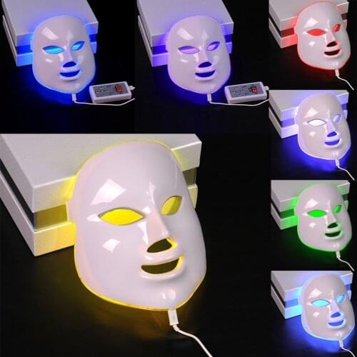 7 colors PDT Photon LED Facial Mask Skin Rejuvenation Wrinkle Removal Electric Device