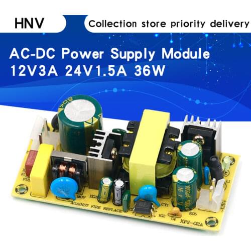 AC-DC 12V3A 24V1.5A 36W Switching Power Supply Module Bare Circuit 220V to 12V 24V Board for Replace/Repair
