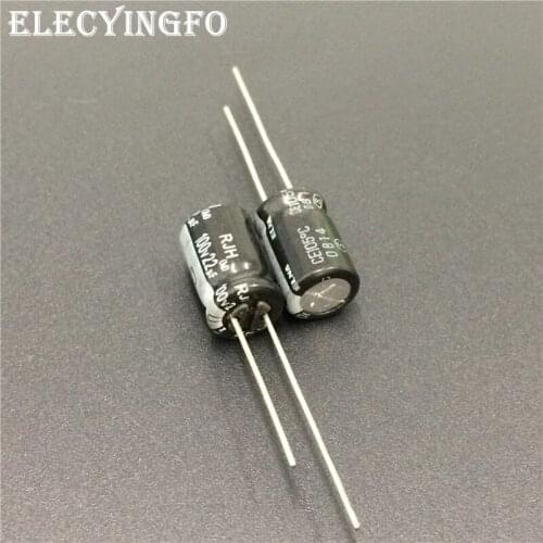 100pcs 22uF 100V22uf ELNA RJH Series 8x11.5mm Extra Low Impedance 100V22uF Audio Capacitor