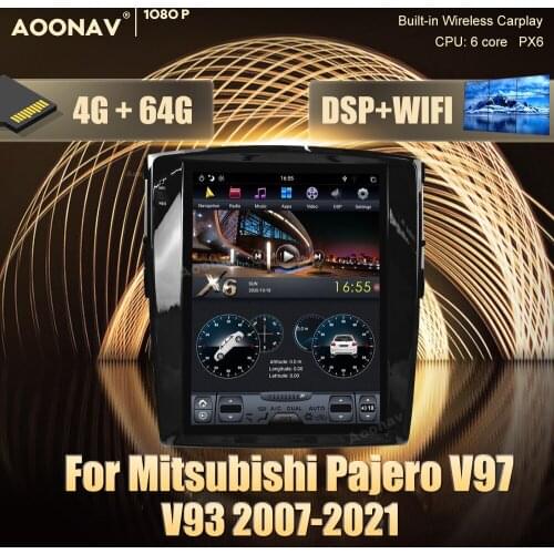 2 din Android car GPS radio multimedia player For Mitsubishi Pajero V97 V93 2007-2021 car DvD Stereo receiver player Head Unit