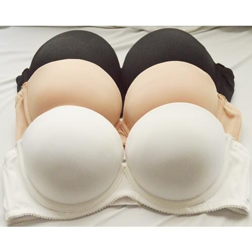 Hot Sexy Women Wedding Multiway Bralette Add 2 Cup Supper Padded Push Up Bra Strapless Bra Underwear Size 32 34 36 38 40 A B C D