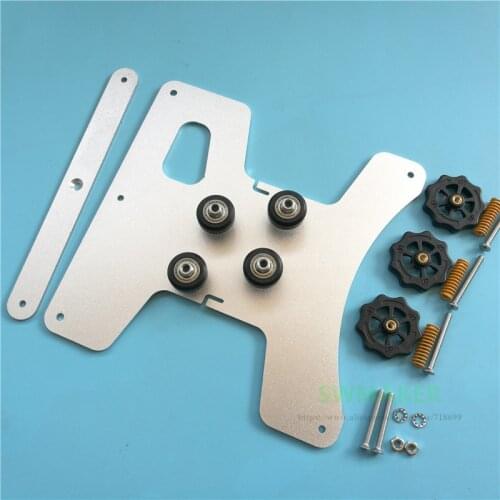 Creality Ender-3 3D Printer Parts Hotbed Y Carriage Plate + Pulleys + Leveling Nut Spring Screw kit For ender-3s Heated Bed