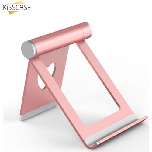 Kisscase Mobile Phone Holder Stand Cell Phone Desktop Tablet Stand for iPhone iPad Samsung Huawei Portable Universal Stand