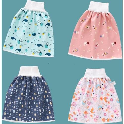 Baby Kids Diaper Skirt Shorts Childrens Diapers Cloth Skirt Waterproof Pants Shorts Reusable Infant Training Pants