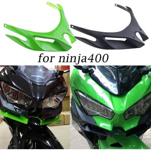 FOR KAWASAKI Ninja 250 Ninja 400 2018 2019 Front Fairing Aerodynamic Winglets ABS Plastic Cover Protection Guard Ninja250 400 18