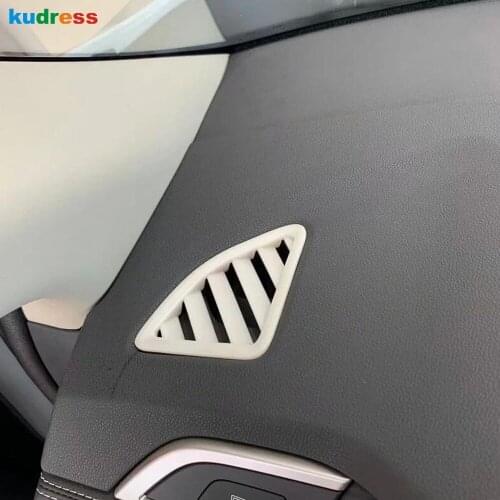 For Mitsubishi RVR/ASX/Outlander Sport ES 2020 2021 Carbon Fiber Car Front Air Vent Cover Trim Frame Sticker Styling Accessories