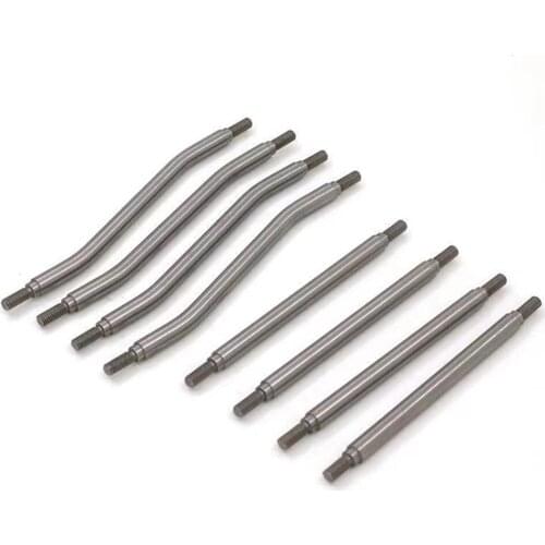 For Capra AXI03004 Stainless Steel Extension Tie Rod Lever Link Bending Rod Pull Rod (1 Set/8pcs)