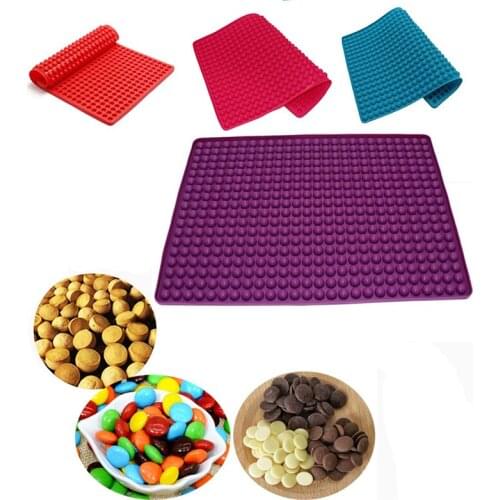 40 Pcs 468-Cavity Mini Round Silicone Mold Semi Sphere Gummy Candy Molds Pet Treats Baking Mould for Ganache Jelly Cookies K1