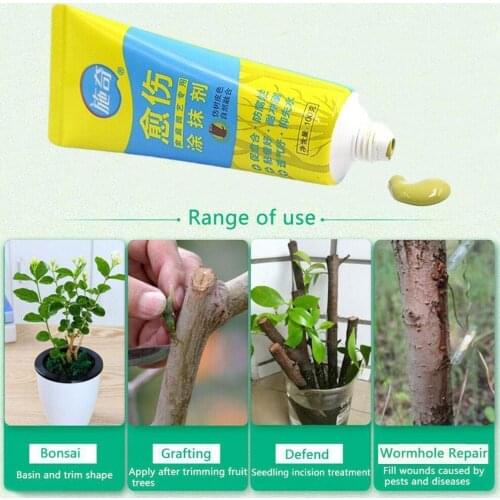 100g Tree Wound Bonsai Cut Paste Smear Agent Pruning Sealer Garden Drop Shipping Accessories Brush With Compound W9Q9