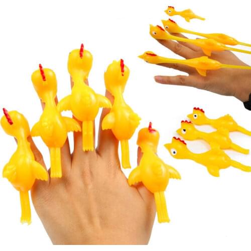 Catapult Launch Turkey Fun and Tricky Slingshot Chick Practice Chicken Elastic Flying Finger Birds Sticky Toys Decompression New