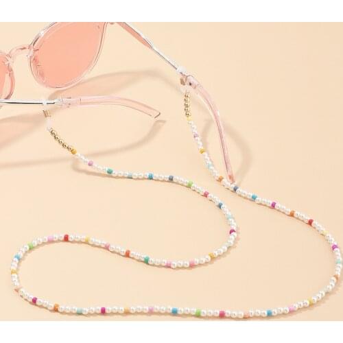 Korea Beads Handmade Anti-Lost Glasses Chains for Women Jewelry Boho Eyeglasses Lanyard Strap Holder for Girl Kids Safety YJL8