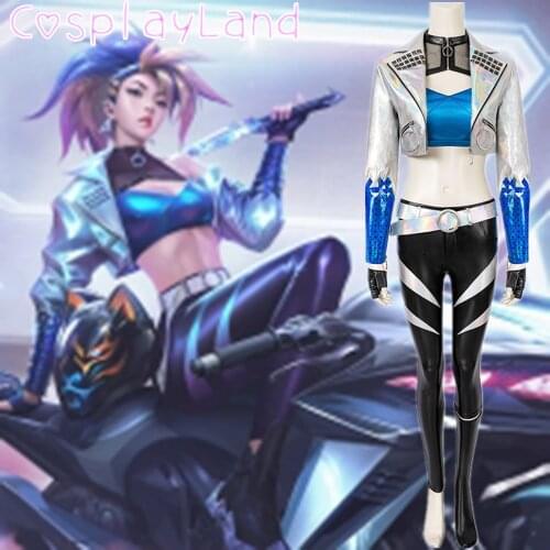 Game LOL Cosplay LOL KDA Member Of A Group Akali Costume Cosplay All Out Clothing Carnival Halloween Adult Women Sexy Outfit
