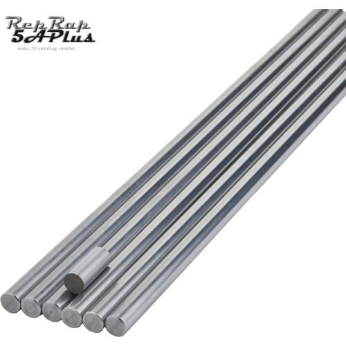 CNC Parts Liner Rail OD 10mm Length 100mm 200mm 300mm 400mm 500mm Shaft Smooth Rod Stainless Steel Round Bar for 3D Printer