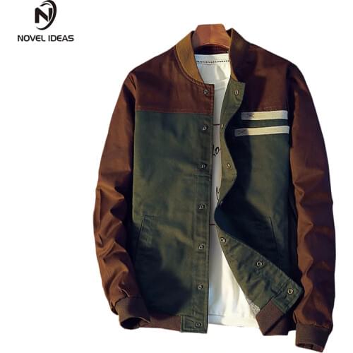 Casual Teens Jacket Green Jacket Men Turn-down Collar Long Sleeve Tactical Winter Male MA1 Bomber Jacket Military Mens Coat 5XL