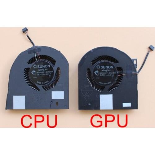 New Original Laptop CPU GPU Cooling Fan For Dell Precision 7530 M7530 Cooler Radiator MG75090V1-C160-S9A MG75090V1-C170-S9A