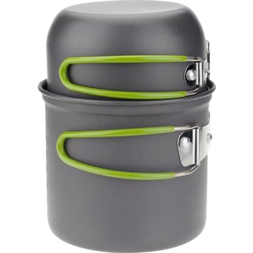 Portable Outdoor Camping Cookware Utensils Pot Bowl Set for Cooking Picnic Hiking Tableware