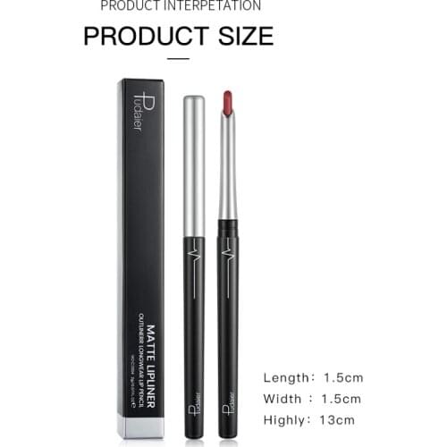 18 Colors Professtional Lipstic Pencil Lip Liner Waterproof Long Lasting Portable Lip Liner Makeup Cosmetics Maquillaje TSLM1