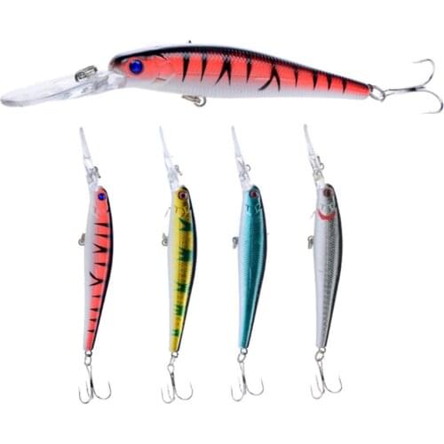 1Pcs Wobbler Minnow Fishing Lure 12.5cm 14g Trolling Swimbaits Artificial Hard Bait Crankbait Treble Hooks Carp Fishing Tackle