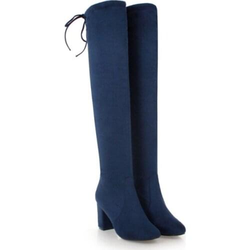 Big Size 10 - thigh high boots knee high boots over the knee boots women ladies boots shoes woman winter boots women
