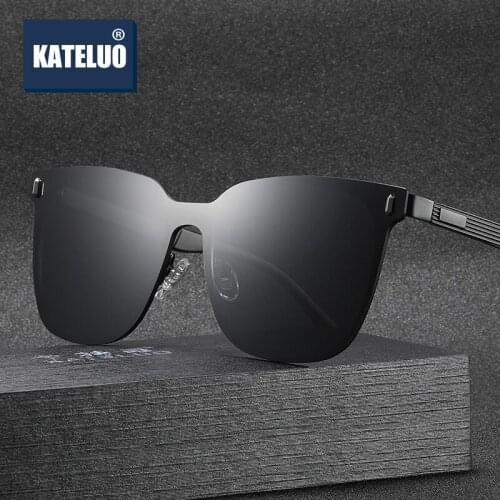 KATELUO 2020 Classic Women Oversized Sunglasses Polarized UV400 Male Sun Glasses For Men Eyewear Accessories 8033