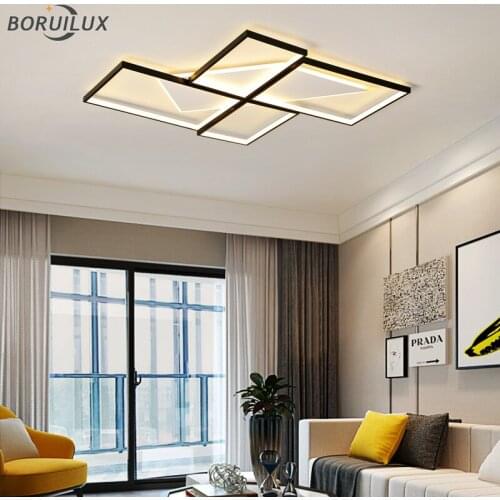 Square New Modern LED Chandelier Lights For Living Dining Room Kitchen Bedroom Lamps Iron Aluminum Acrylic Home Indoor Lighting