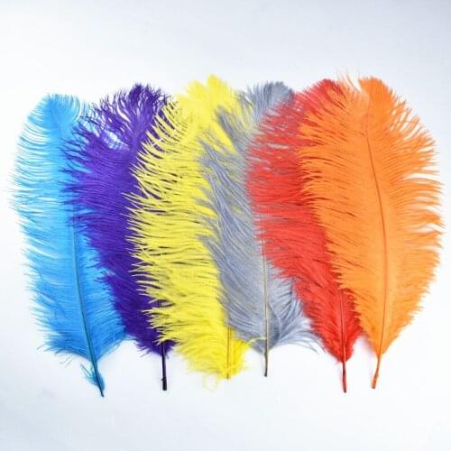 10Pcs/Lot 40-45CM 16-18" Ostrich Feathers for Crafts Feathers Jewelry Making Wedding Decorations Plumas Feathers Ostrich Plumes