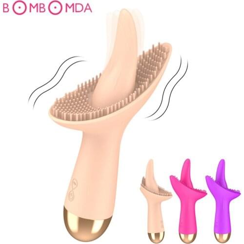 Tongue Dildo Vibrator For Women G-spot Oral Clitoris Stimulator Erotic Sex Toys for Woman Female vagina Masturbator sex shop