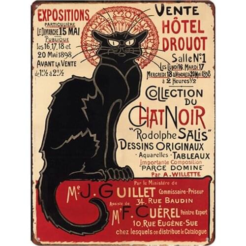 Cat Animal Vintage Pet in Sign Metal Plate For Wall Pub Cafe Home Art Decor Metal Poster Cuadros A-1718