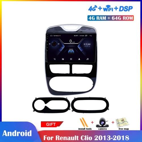 10.1Inch Android Multimedia Player For Renault Clio 2013-2018 Car Radio Stereo Screen Wifi DSP Navigation GPS 4G Net IPS Touch