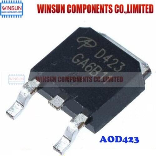 10PCS AOD423 TO-252 D423 MOS in stock Brand New