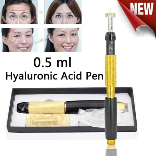 2in1 Hyaluron Pen 3 Level Pressure Hyaluronic Acid Pen Anti Wrinkle Lip Lifting Meso Atomizer with Ampoule Nozzle for Lip Filler