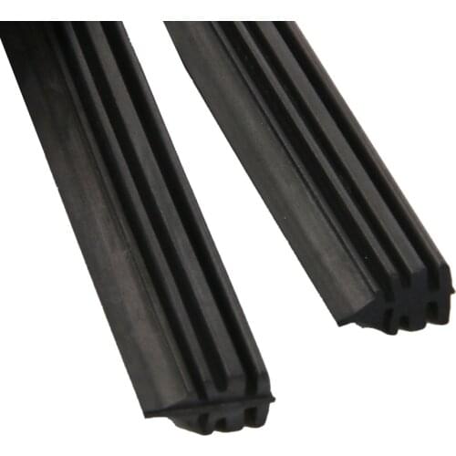 26 Inch Car Vehicle All-Season Windshield Wiper Blade Refills Rubber Strips (Set of 2) - Black