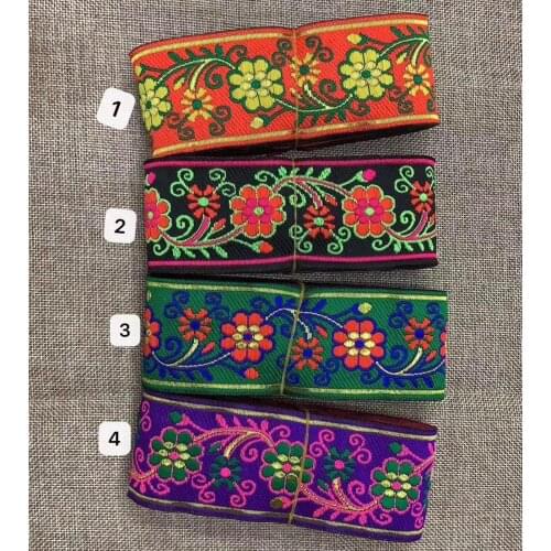 3.3cm /5cm nation style jacquard ribbon,XERY191202E