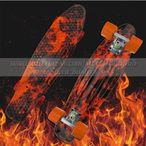 Free Shipping professional complete Skateboard kaykay paten 22 griptape Retro Mini Skate long board cruiser longboard wheels