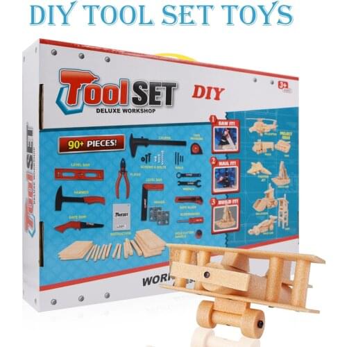 Kids Toolbox Kit Educational Toys Simulation Repair Tools Hammer Plastic Game Learning Engineering Puzzle Toys Gifts For Boys