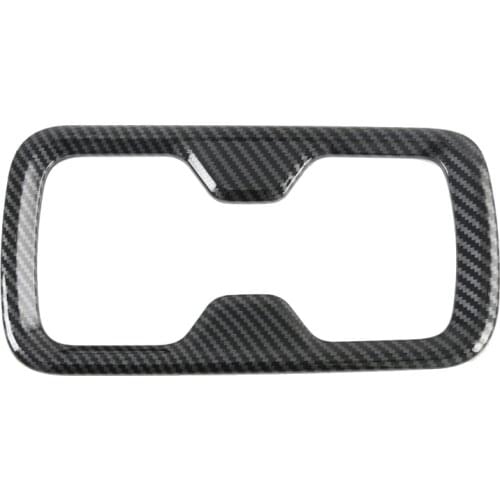 For Nissan Navara NP300 2016-2019 Carbon Fibre Car Front Water Cup Holder Protector Frame Cover Trim Sticker Accessories