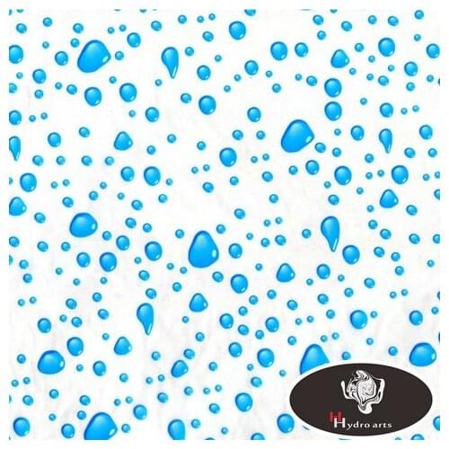 NO.HFD063 Blue Raindrop Waterdrop Water Transfer Printing Film Hydrographic Film 50cm*10m aqva print