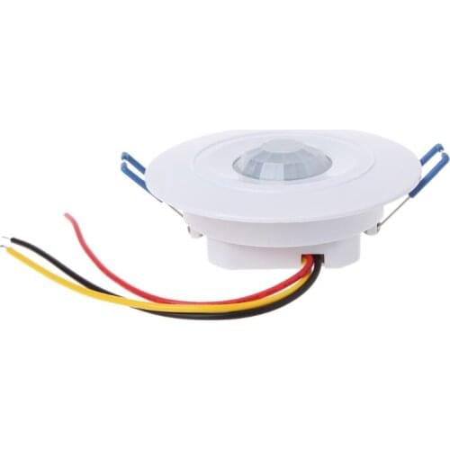 P15D 220V Infrared IR Motion Sensor Built-in Light Bulb Switch Control Detector Wall Ceiling