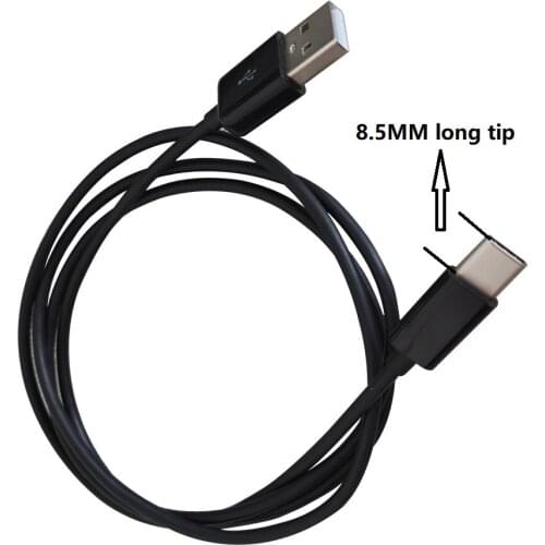 Type C USB 2.0 Cable for Data transfer and Charging 1meter with 8.5mm long tip