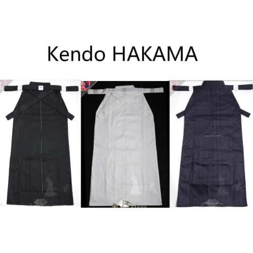 Kendo Kimono Hakama Uniform Japan Style Cotton Aikido Hapkido Practise Pants Samurai Sportswear Trousers Kendo Costume Hakama