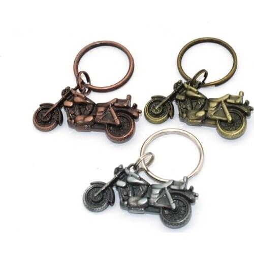Mini Motor Motorbike Key Pendant - Metal 3D Model Motor Cycle Model Key Pendant Model Toy Small Convenient Key Ring
