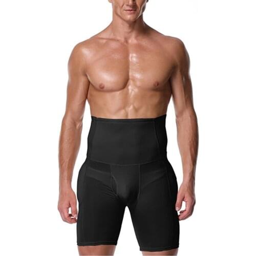 S-6XL Men High Waist Big Belly Control Panties Waist trainer Butt Lifter panties body shaper Corset Slimming Underwear drop ship