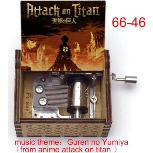Attack on titan Shingeki no Kyojin Ackerman eren print music Theme Guren no Yumiya hand-ed music box Christmas new year gifts