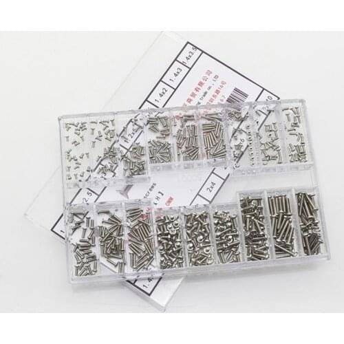 18 Kinds Watch Screw Repair Kit Tools Watch Glasses Repair Parts Professional Watchmaker Repair Parts Tools Screw Box Complete