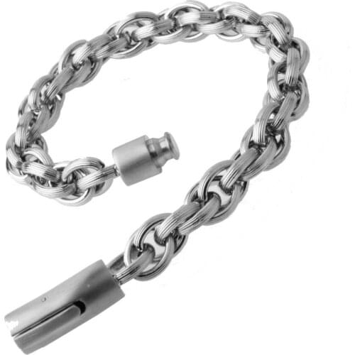Never Fades Hotsale 316L Stainless Steel Silver Color Rolo Oval Chain Link Mens Bracelet Wristband Punk Jewelry 8.66"*10mm 50G
