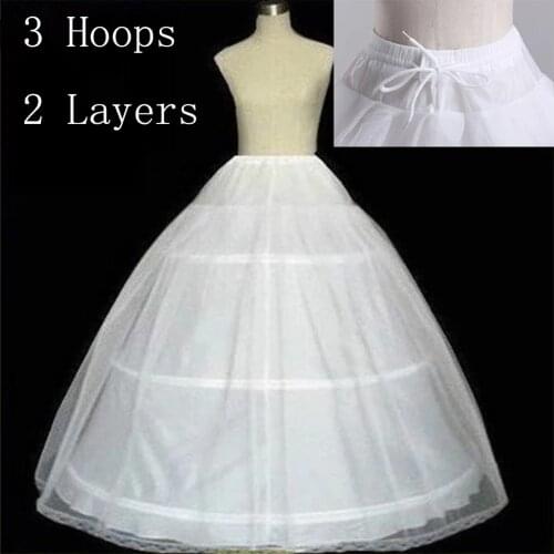 Underskirt Wedding Slip Wedding Accessories Chemise 3 three Hoops For A Line Wedding Dress Petticoat Crinoline