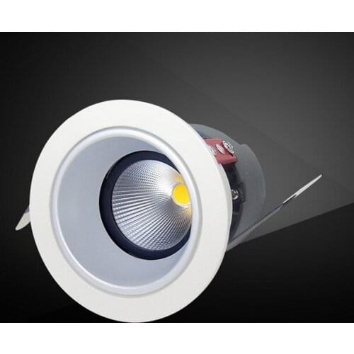NEW 10W LED COB Recessed Downlight Ceiling Lamp Anti-glare Spot Light Bulb Pure/Warm White