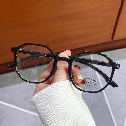 2021 New Trends Office Anti Blue Light Oversized Glasses Computer Women Blue Blocking Gaming Big Size Men Eyeglasses Frame