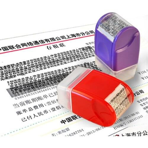 New Creative Identity Privacy Protection Roller Stamp Information Coverage Data Protector Messy Code Roller Stamp